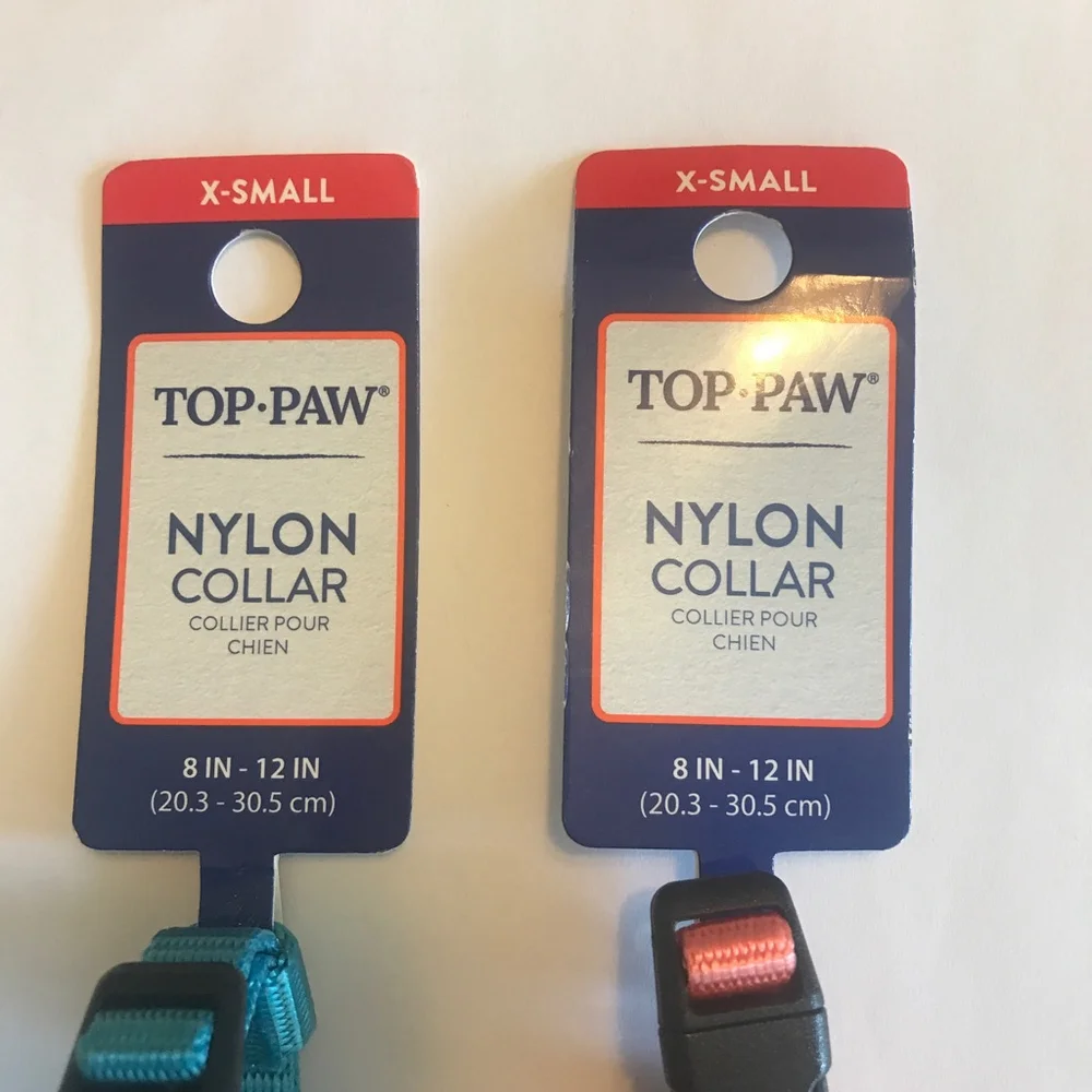 Top Paw Nylon Dog Collar XS 2 Collars - Picture 5 of 6